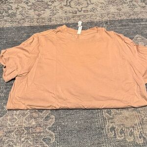lululemon dusty clay all yours tee sz 4